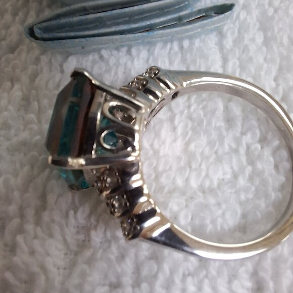 Aquamariine Terra Costa Quartz ring - Picture 4 of 5